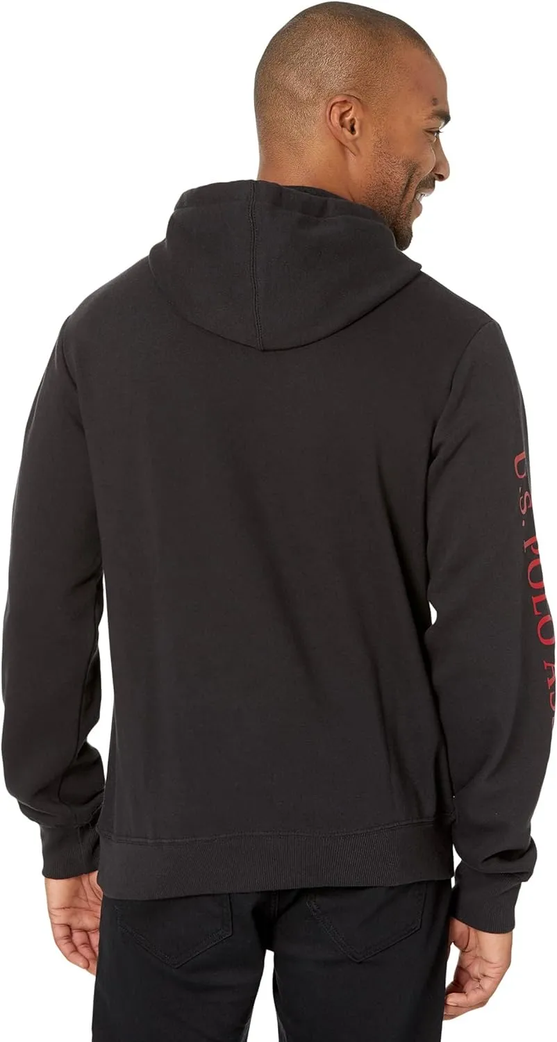 U.S. Polo Assn. Popover Fleece Hoodie With Print