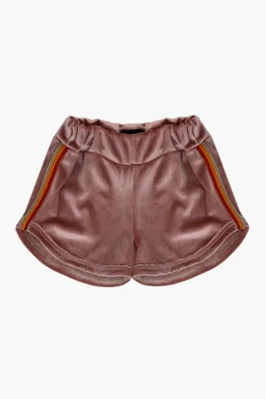 Wee Monster Dusty Pink Velvet Girls Shorts