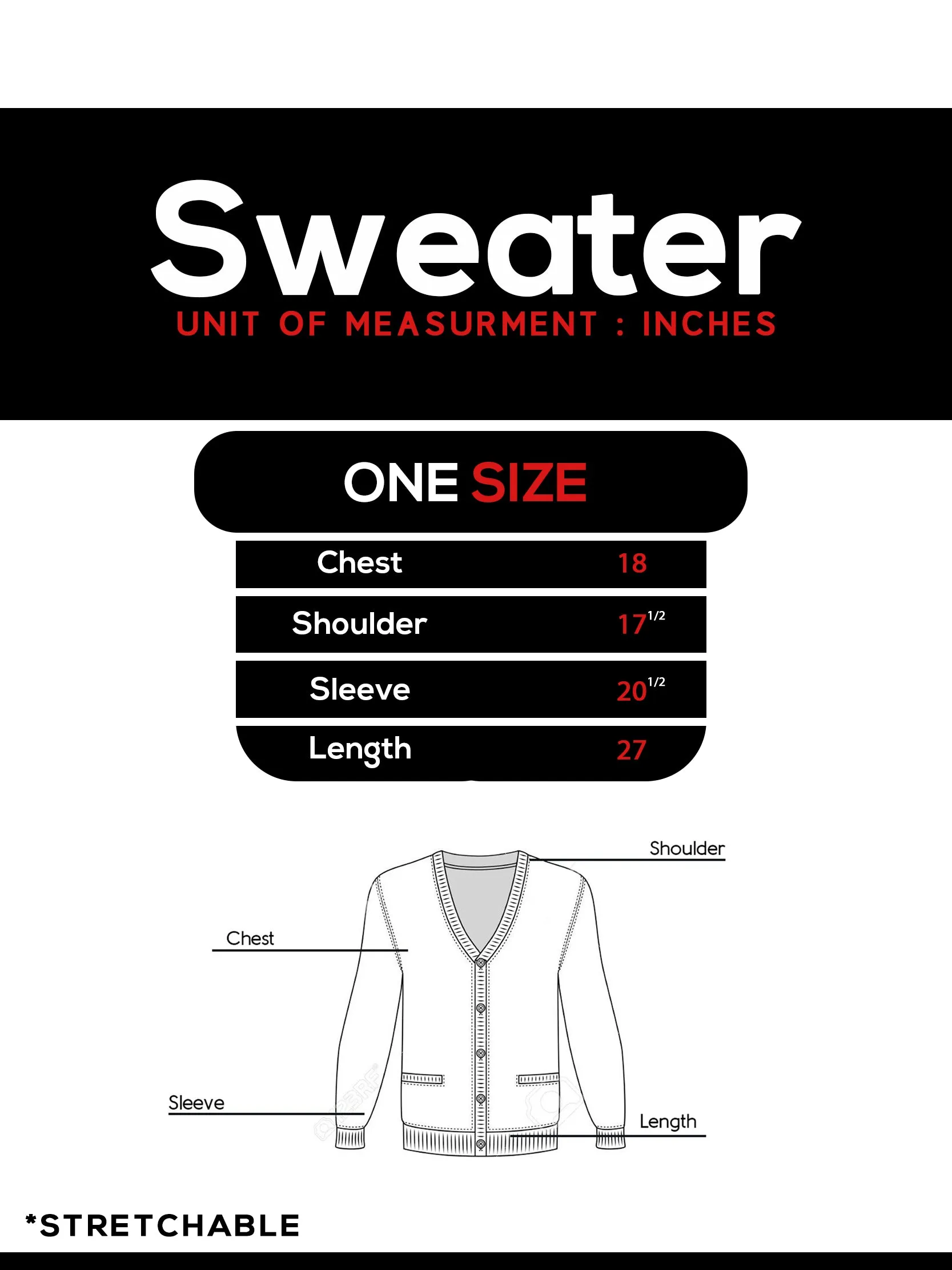 WSW03 Women Sweaters Cardigan Full Sleeves Night Black